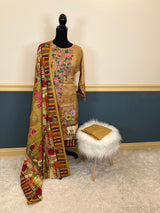 Pakistani Stitched Embroidered lawn Salwar kameez ready to ship