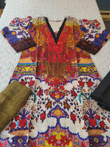 Pakistani Stitched lawn Embroidered Salwar kameez ready to ship