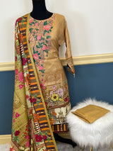 Pakistani Stitched Embroidered lawn Salwar kameez ready to ship