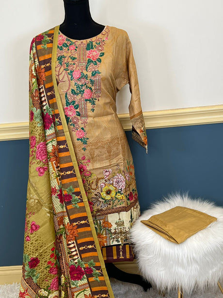 Pakistani Stitched Embroidered lawn Salwar kameez ready to ship