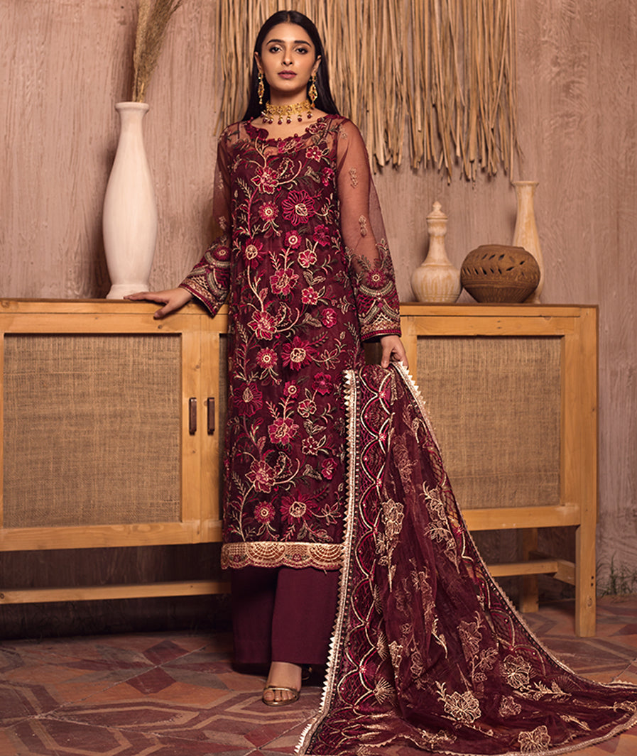 Zarif Festive Luxury Chiffon Embroidered 2021 -100% Original Guaranteed