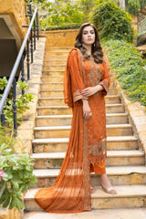 Mizka by Mi-Creation Luxury  Embroidered Chiffon Collection-100% Original