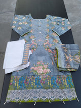 Pakistani Stitched Embroidery Lawn Suit Ready To Ship
