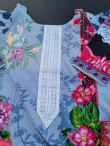 Pakistani Stitched Embroidery Lawn Suit Ready To Ship