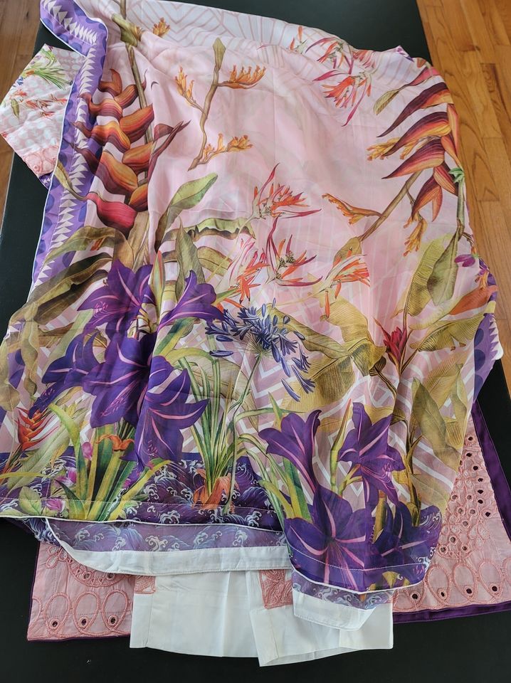 Pakistani Stitched Embroidery Lawn Suit Ready To Ship