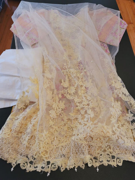 Pakistani Stitched Embroidery Lawn Suit Ready To Ship