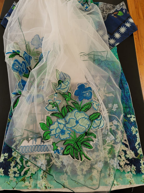 Pakistani Stitched Embroidery Lawn Suit Ready To Ship