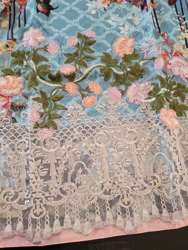 Pakistani Stitched Embroidery Lawn Suit Ready To Ship