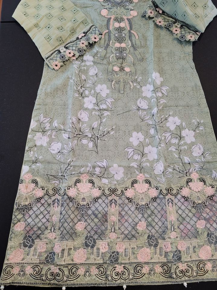 Pakistani Stitched Embroidery Lawn Suit Ready To Ship