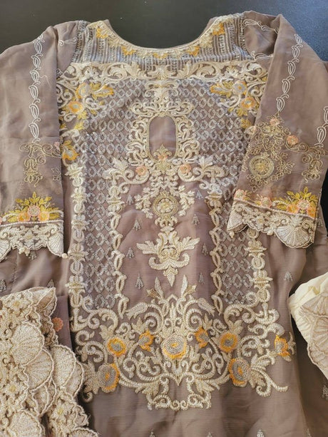 Pakistani Stitched Embroidery Party Wear Dresses Ready To Ship