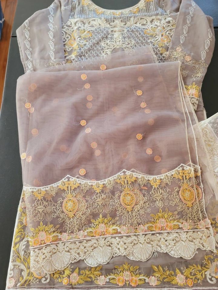Pakistani Stitched Embroidery Party Wear Dresses Ready To Ship