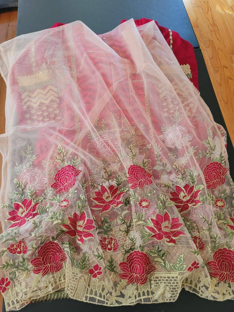 Pakistani Stitched Embroidery Party Wear Dresses Ready To Ship