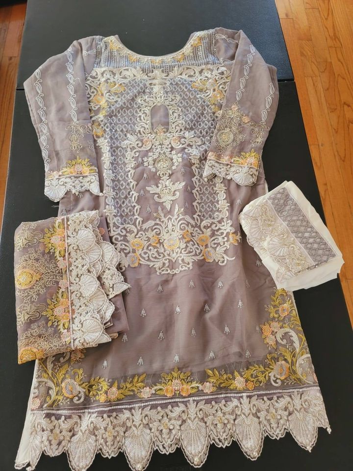 Pakistani Stitched Embroidery Party Wear Dresses Ready To Ship