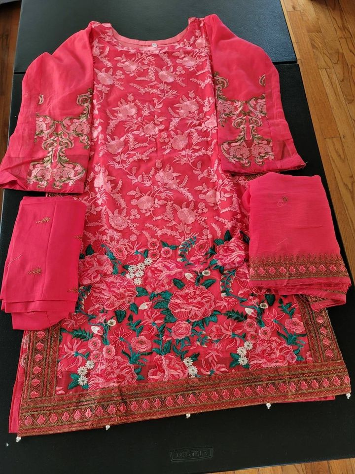 Pakistani Stitched Embroidery Party Wear Dresses Ready To Ship