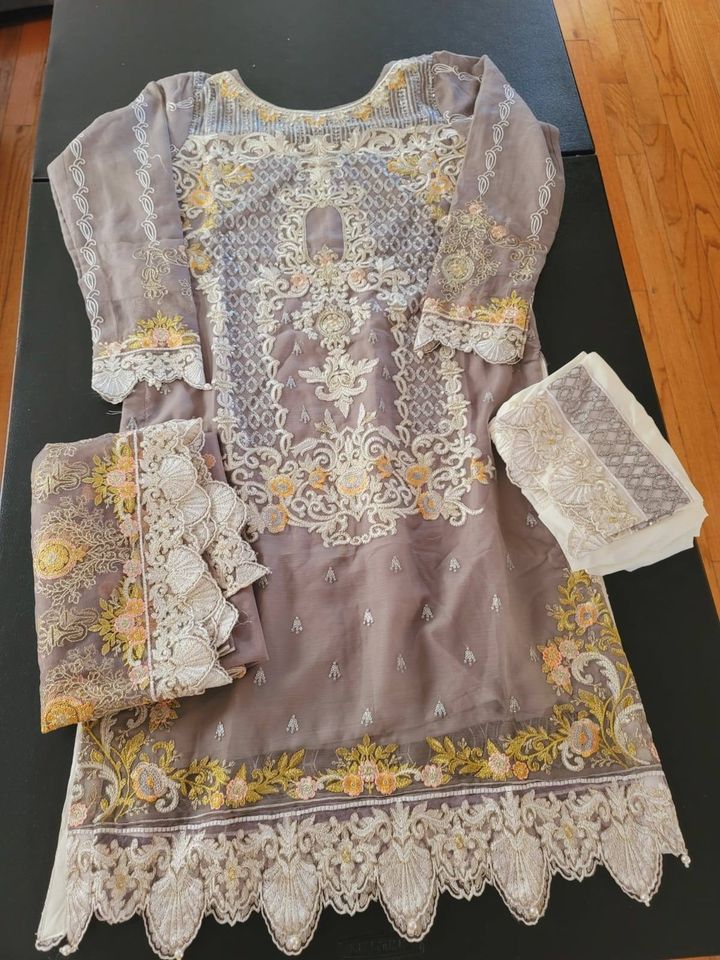 Pakistani Stitched Embroidery Party Wear Dresses Ready To Ship