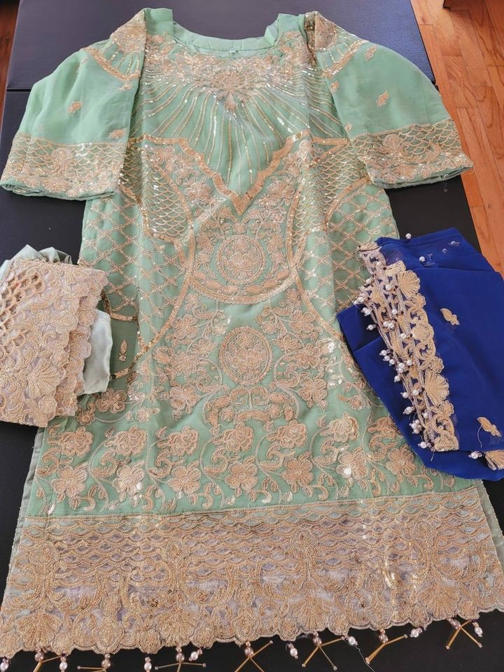 Pakistani Stitched Embroidery Party Wear Dresses Ready To Ship