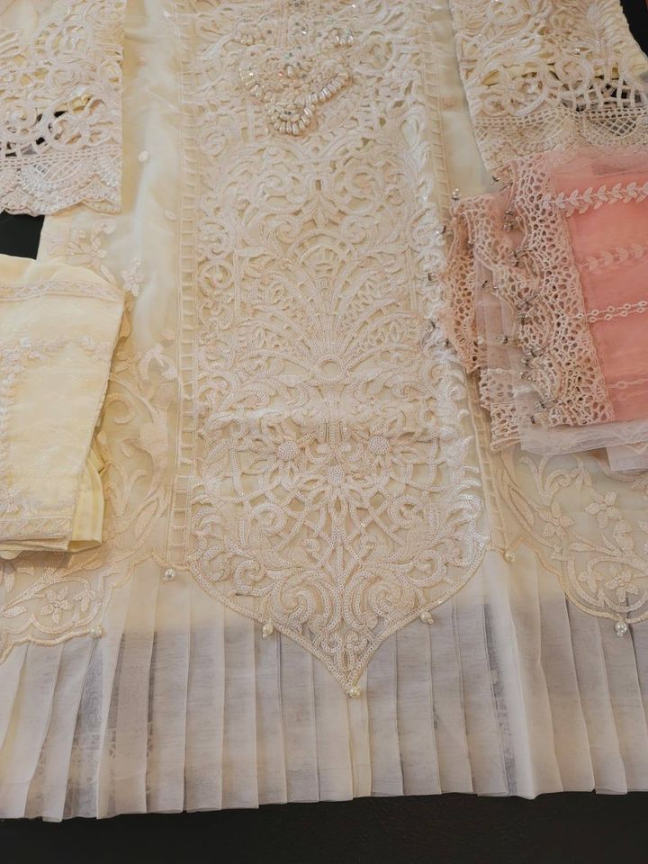 Pakistani Stitched Embroidery Party Wear Dresses Ready To Ship