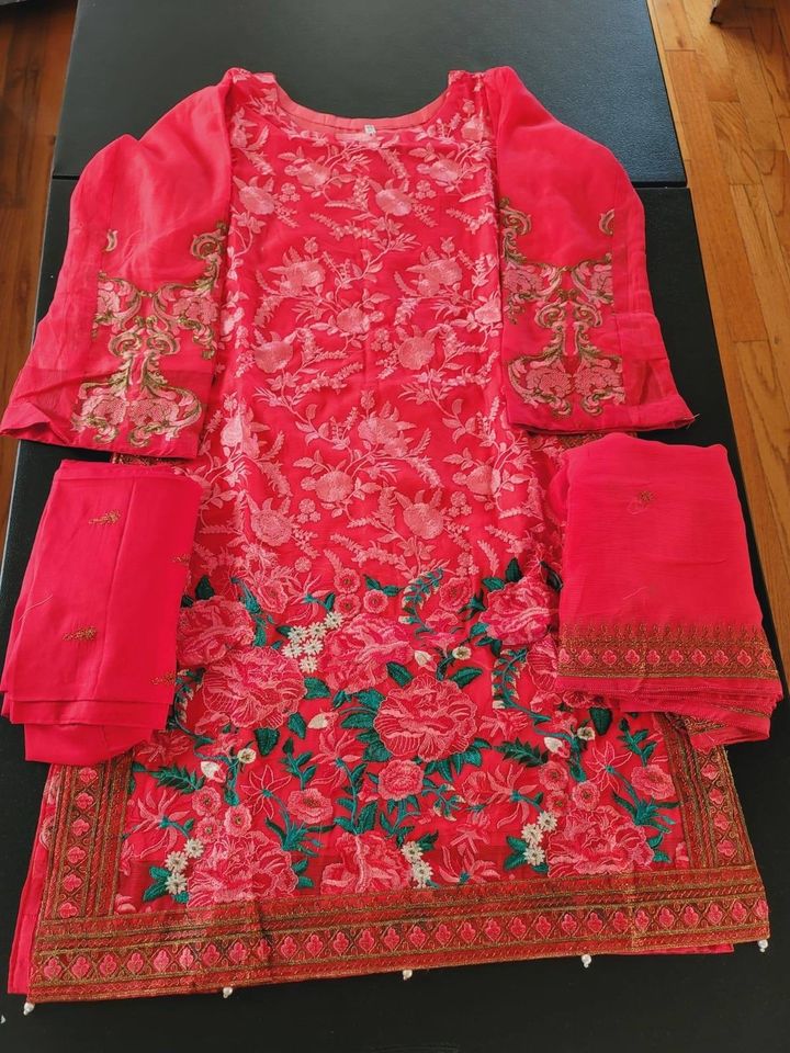 Pakistani Stitched Embroidery Party Wear Dresses Ready To Ship