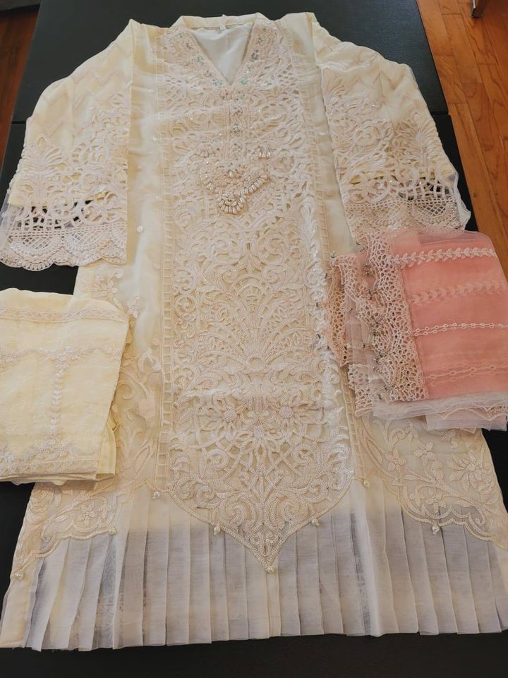 Pakistani Stitched Embroidery Party Wear Dresses Ready To Ship