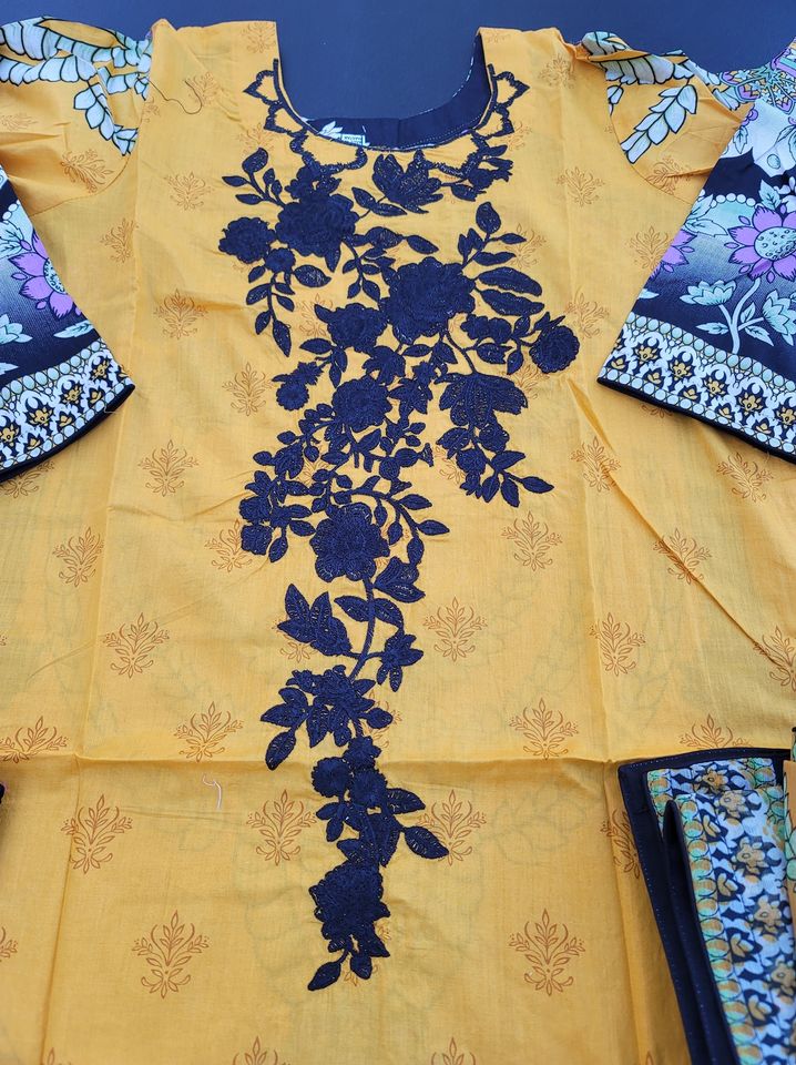 Pakistani Stitched Embroidery Lawn Suit Ready To Ship