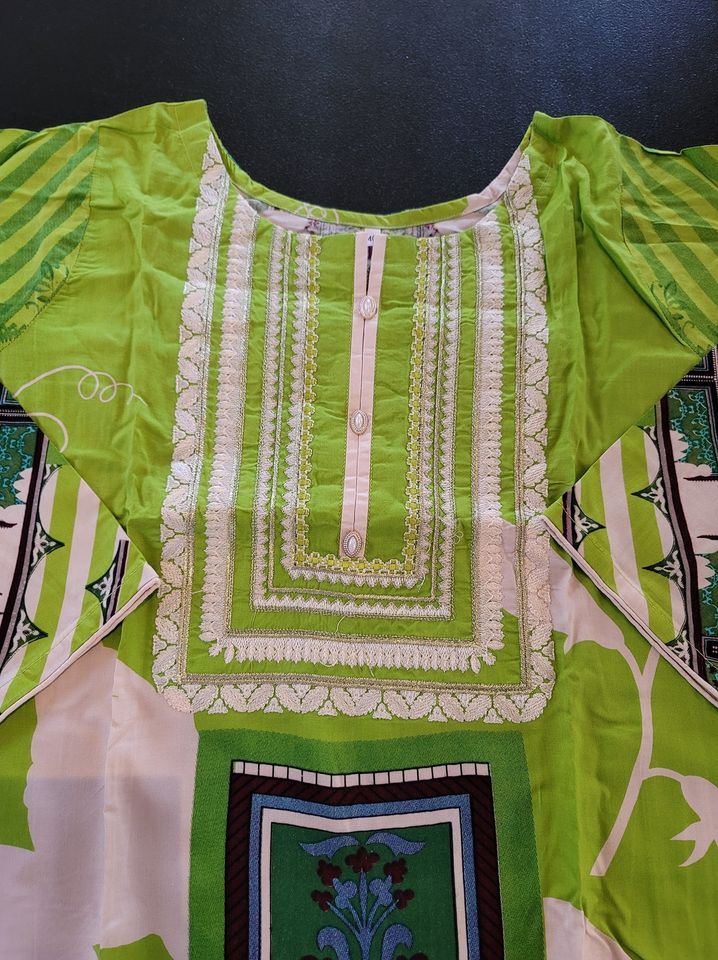 Pakistani linen Embroidered Salwar kameez Ready To Ship