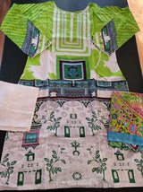 Pakistani linen Embroidered Salwar kameez Ready To Ship