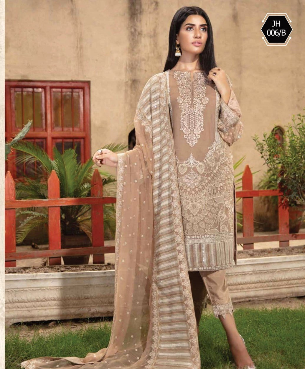 Johra Luxury Chiffon Embroidered 2020 -100% Original Guaranteed