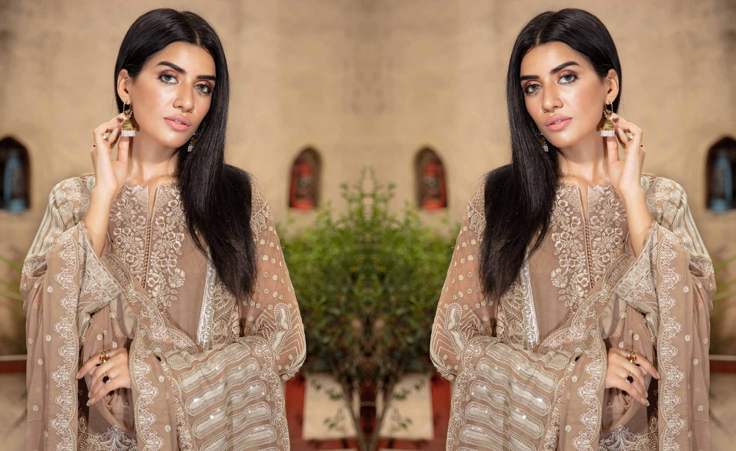 Johra Luxury Chiffon Embroidered 2020 -100% Original Guaranteed