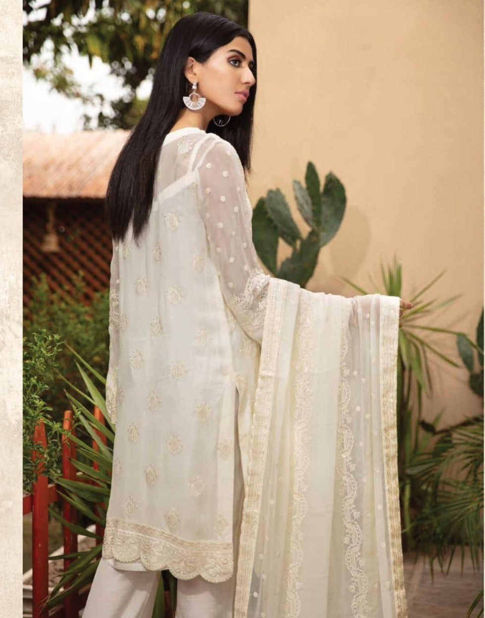 Johra Luxury Chiffon Embroidered -100% Original Guaranteed