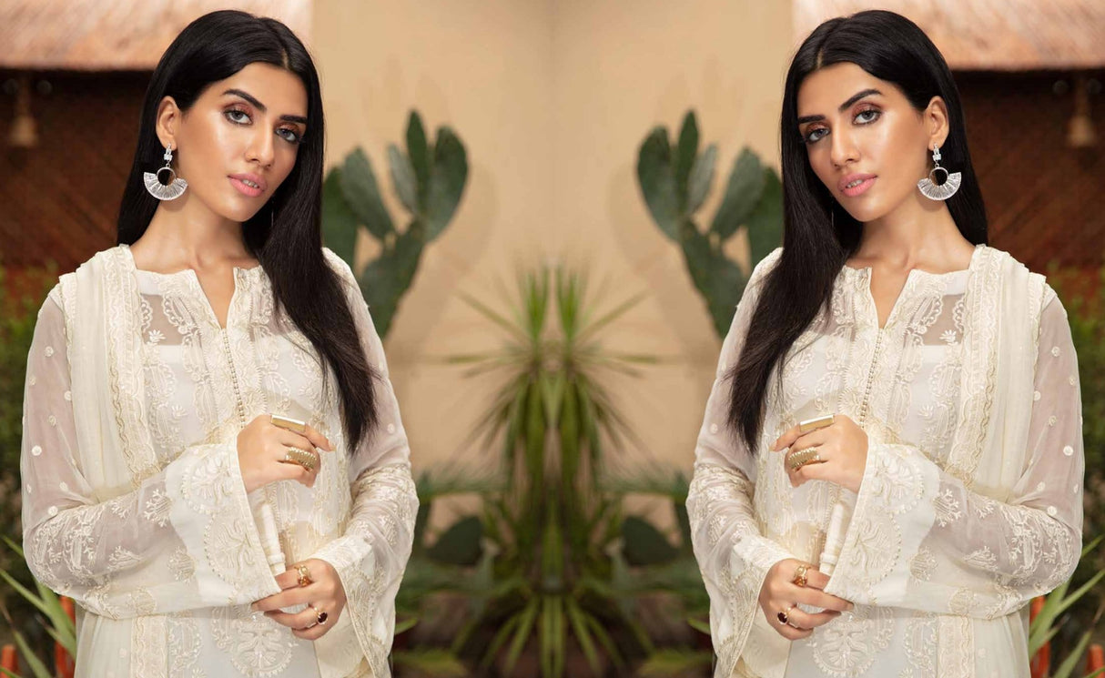 Johra Luxury Chiffon Embroidered -100% Original Guaranteed