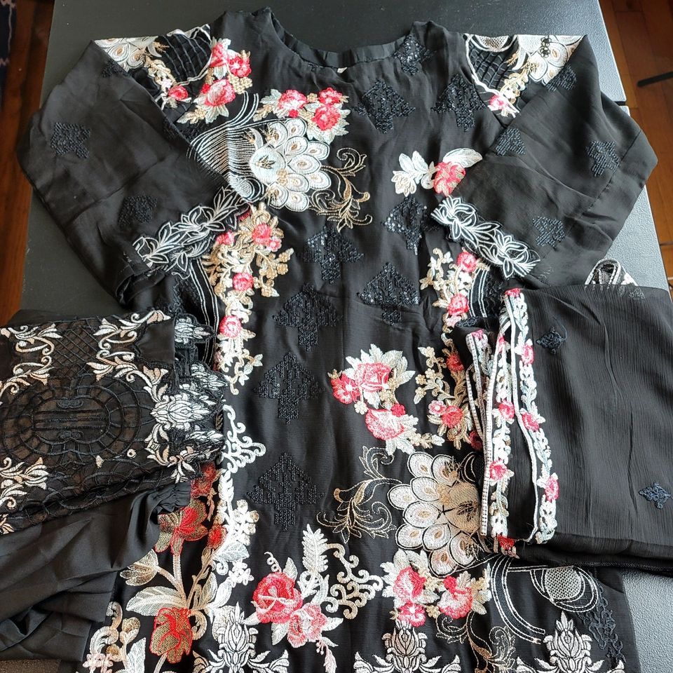 Pakistani Stitched Embroidery Party Wear Dresses Ready To Ship