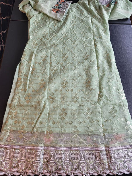 Pakistani Stitched Embroidery Party Wear Dresses Ready To Ship