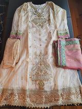 Pakistani Stitched Embroidery Party Wear Dresses Ready To Ship