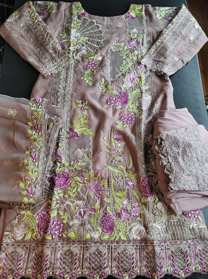 Pakistani Stitched Embroidery Party Wear Dresses Ready To Ship