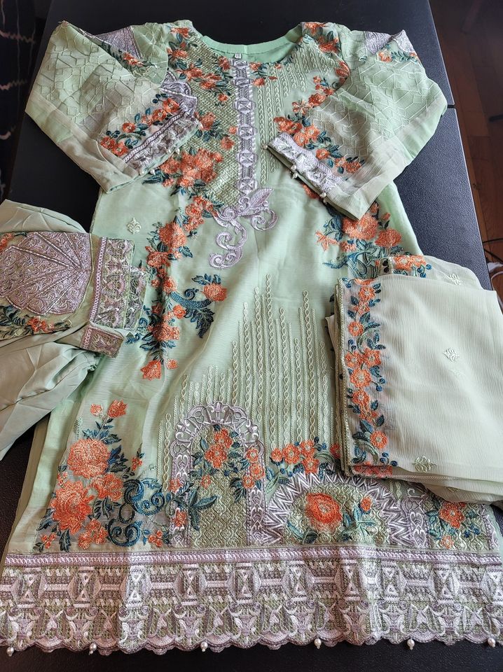 Pakistani Stitched Embroidery Party Wear Dresses Ready To Ship