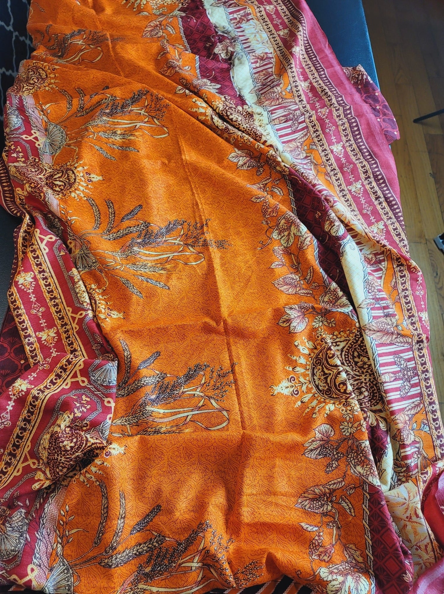 Pakistani linen Embroidered Salwar kameez Ready To Ship