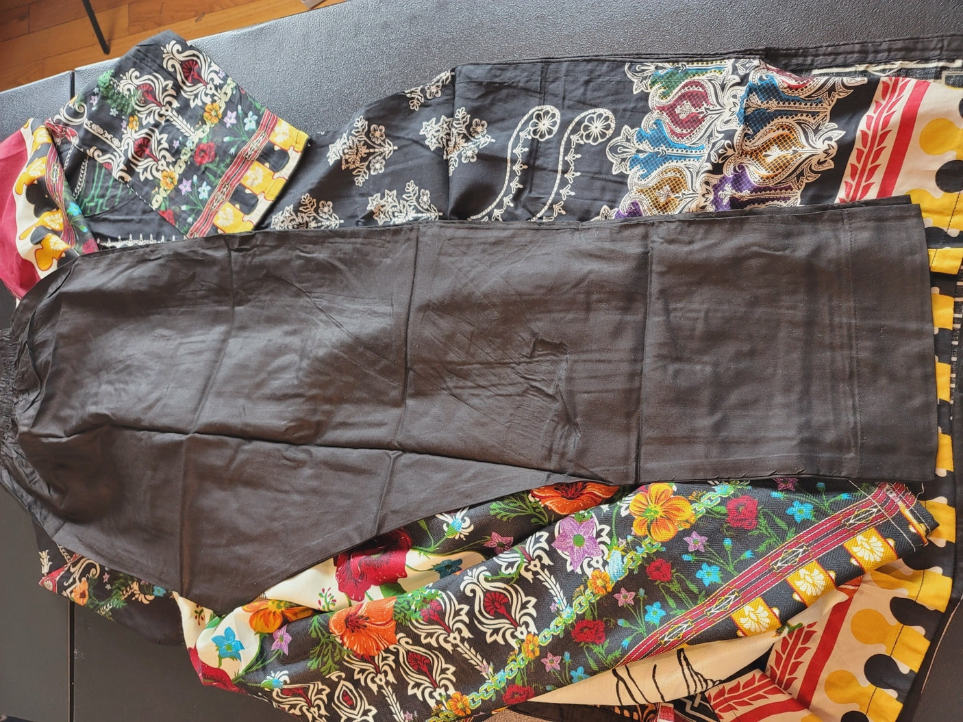 Pakistani linen Embroidered Salwar kameez Ready To Ship