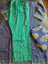 Pakistani linen Embroidered Salwar kameez Ready To Ship