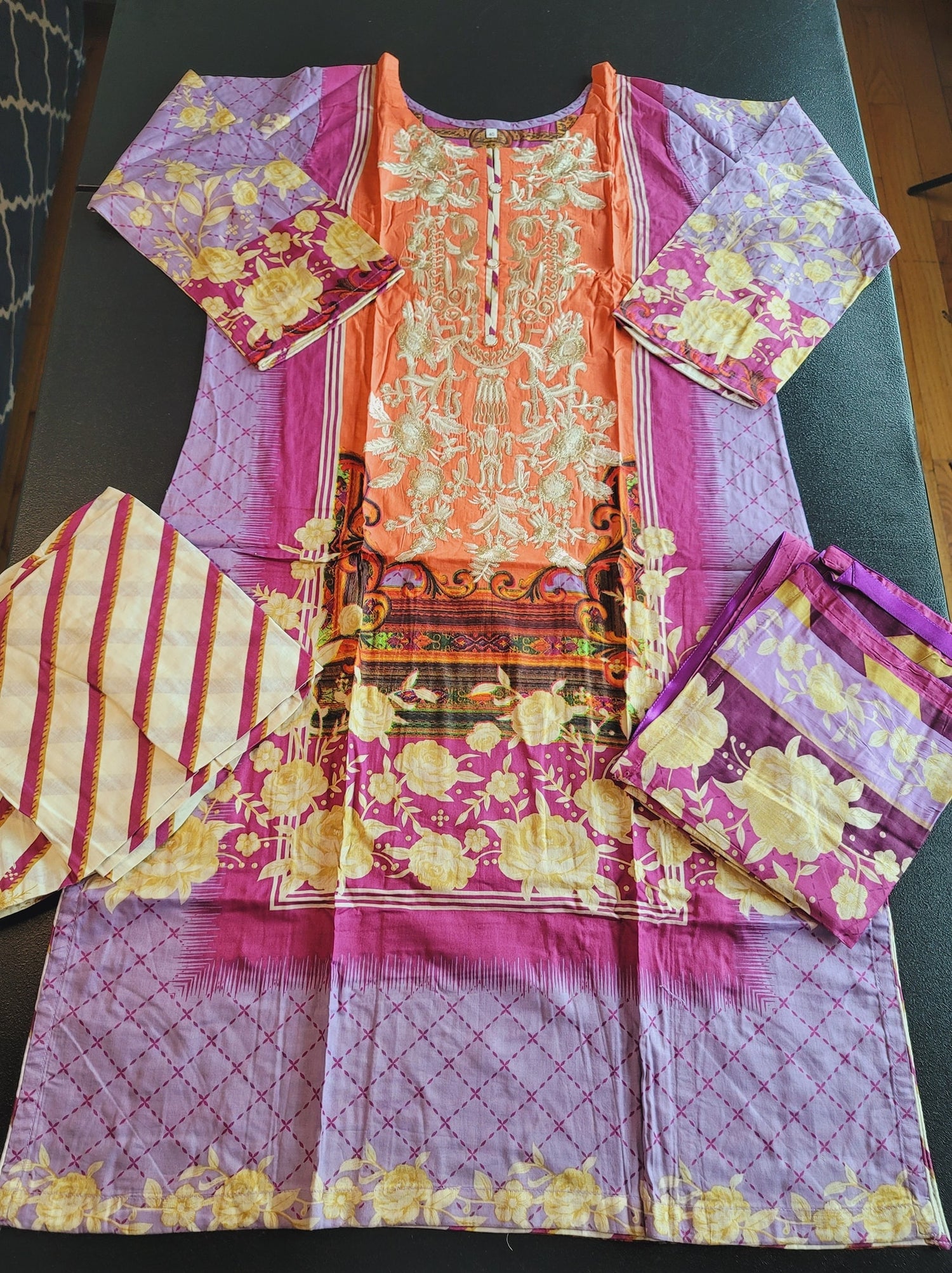 Pakistani Stitched Embroidery Lawn Suit Ready To Ship