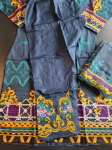 Pakistani linen Embroidered Salwar kameez Ready To Ship