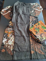 Pakistani linen Embroidered Salwar kameez Ready To Ship