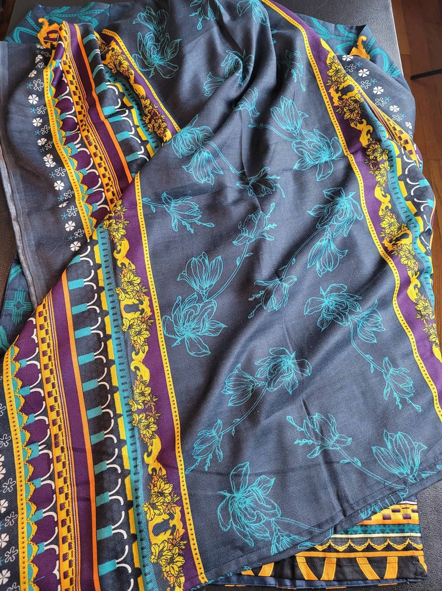 Pakistani linen Embroidered Salwar kameez Ready To Ship