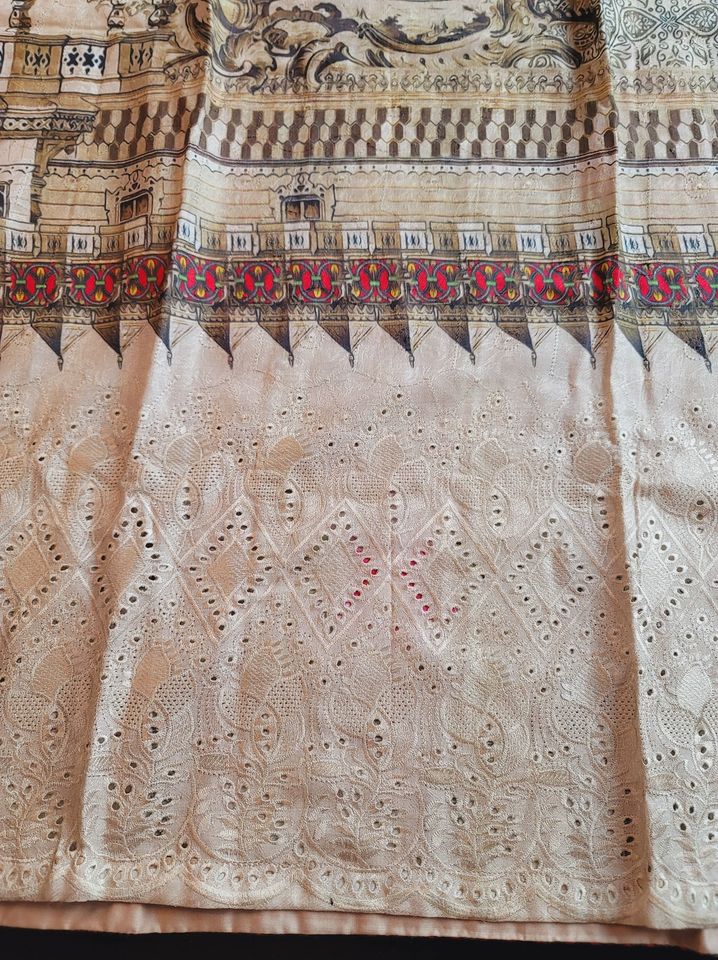 Pakistani linen Embroidered Salwar kameez Ready To Ship