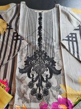 Pakistani linen Embroidered Salwar kameez Ready To Ship