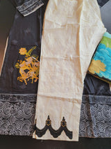 Pakistani linen Embroidered Salwar kameez Ready To Ship