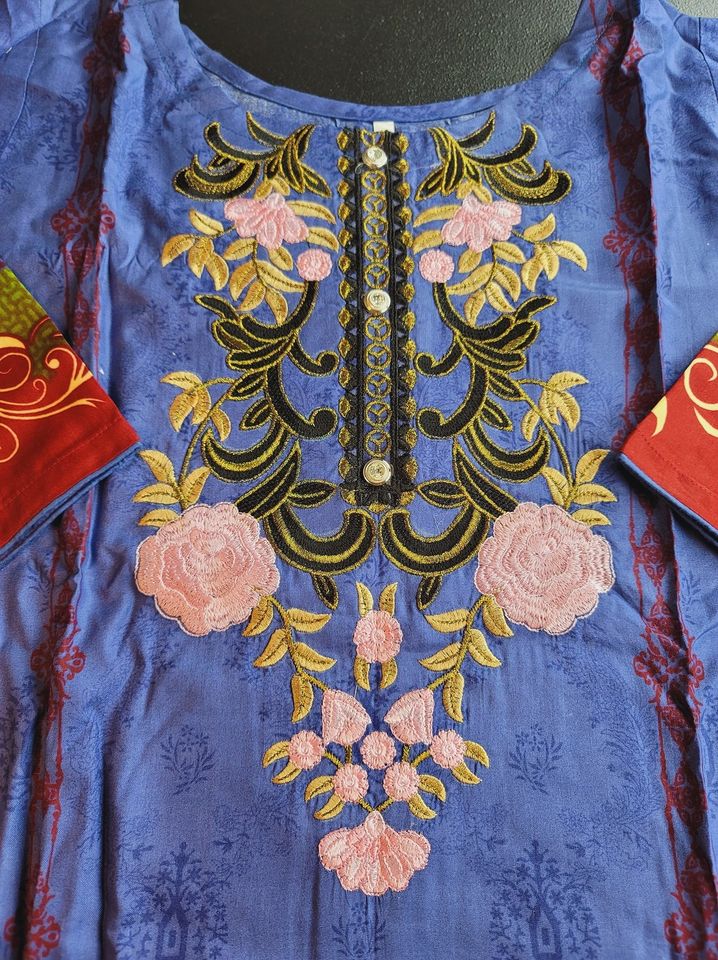 Pakistani linen Embroidered Salwar kameez Ready To Ship