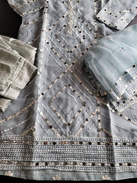 Pakistani Stitched Embroidery Party Wear Dresses Ready To Ship