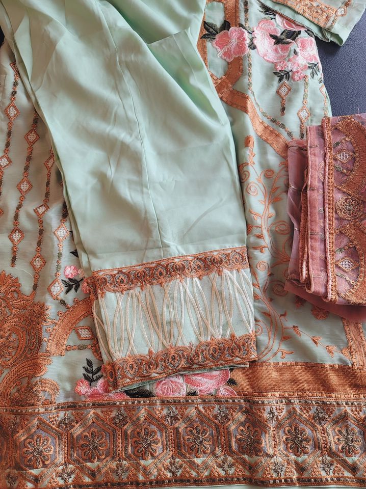 Pakistani Stitched Embroidery Party Wear Dresses Ready To Ship