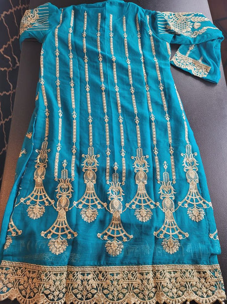 Pakistani Stitched Embroidery Party Wear Dresses Ready To Ship