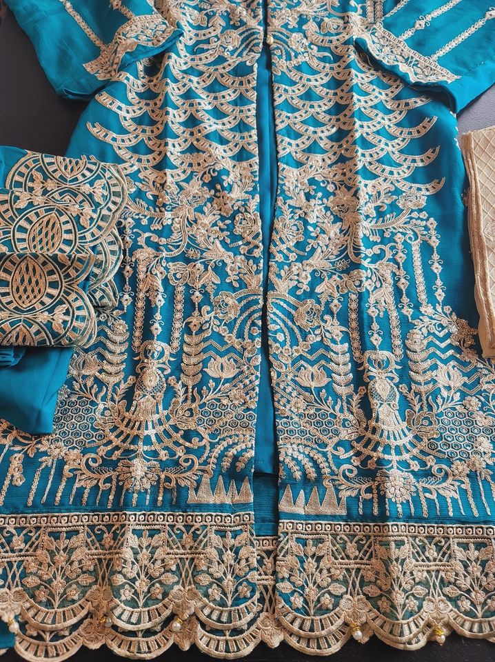 Pakistani Stitched Embroidery Party Wear Dresses Ready To Ship